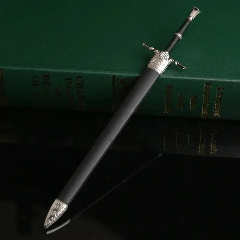 22cm Geralt Weapon Wild Hunt White Wolf Game Peripheral Medieval Knight Steel Sword Weapon Model Collection Festival Gifts Toys