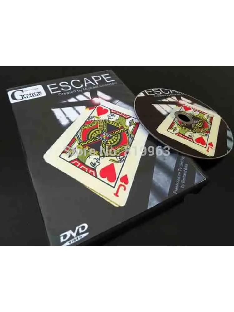 

Escape By Mickael Chatelain (Gimmicks+ DVD) ,Card Magic Tricks,Close Up,Mentalism,Illusions,Fun,Magia Toys,Gadget,Joke