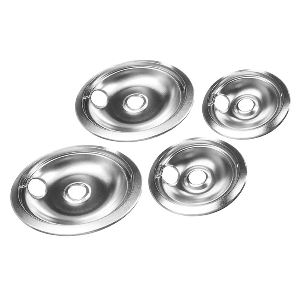 Durable Stove Drip Pans Replacement Washable Electric Burner Covers Top Bowl Pan for Frigidaire 229825 229850