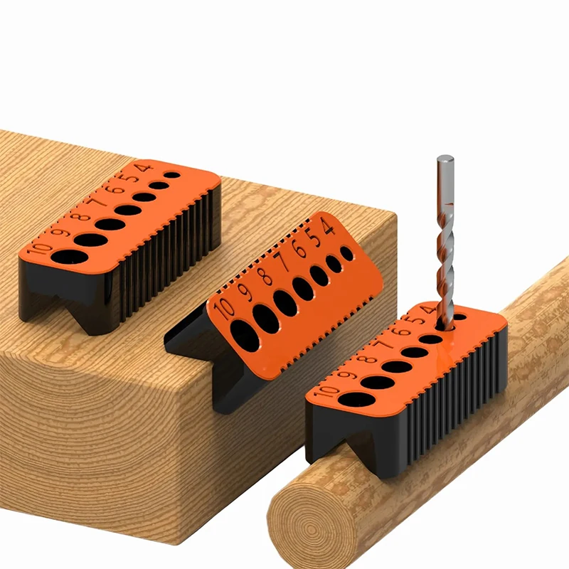 1Pcs Multifunctional Drill Guide Precision Accessory for 4-10mm Holes DIY Drill Jig Block Joints Tool for Home Improvement