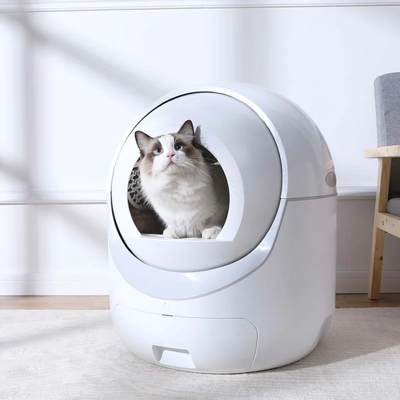 Smart cat litter box closed deodorization, splash-proof sterilization, cat toilet automatic cleaning, no shovel electric shit