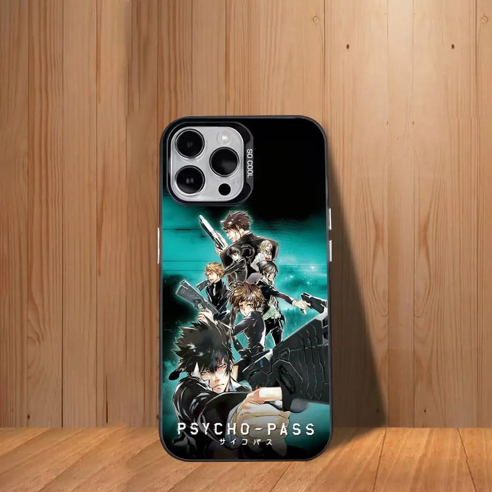 P-Psycho P-Pass  Phone Case For iPhone 17,16,15,14,13,12,11,Mini,Pro,SE,MAX White Matte Shockproof Cover