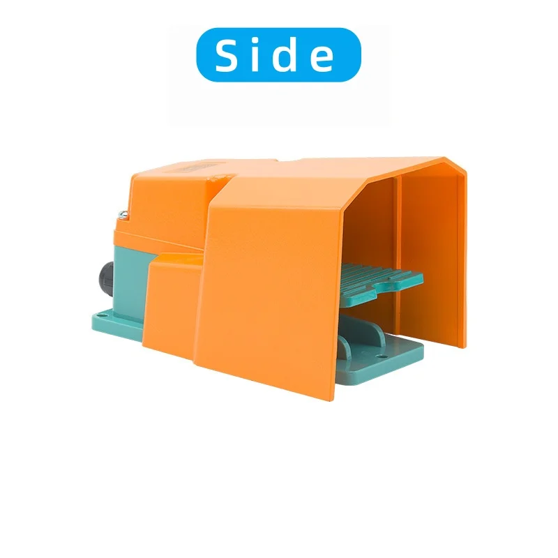 CNTD CFS-502 CFS-504 Orange Guard Foot Switch 15A 250V AC 1NO1NC 2NO2NC Self-Reset  Momentary Cable Gland Industrial CE CCC