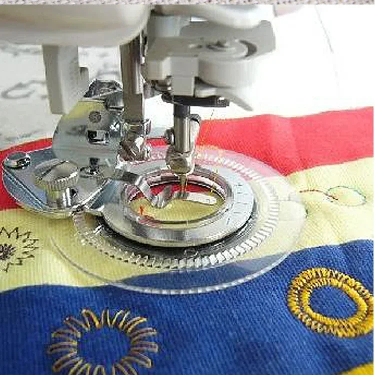 

Disc Embroidery Presser Foot for Household Multifunctional Sewing Machine Pattern Embroidery Pressing Foot Disc Jacquard 3700L