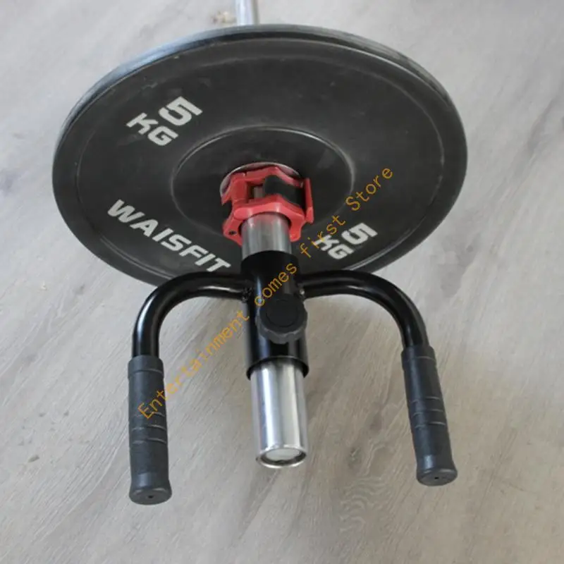 Homes Gym Row Handle Attachments for Pulling Workouts, Double Grip Metal T Bar Row Accessory with Textured Grip for Back