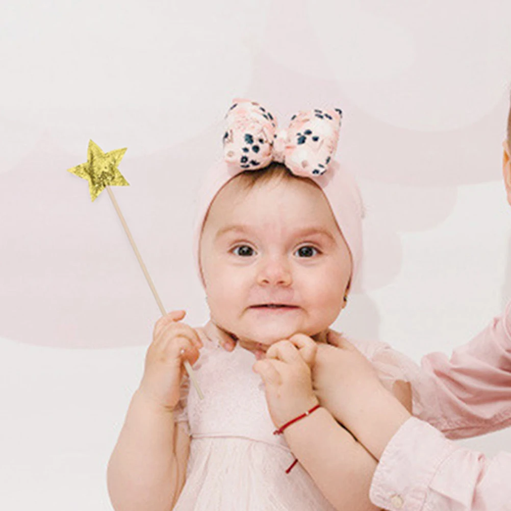 

4Pcs Star Fairy Wands Glitter Set for Dress Up Parties Cosplay Festival Accessories Fairy Costume Props