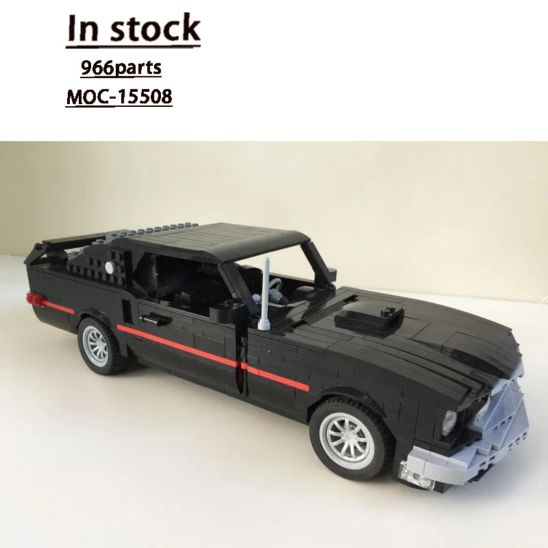 

MOC-15508 Classic New Sports Super Black Racing Car Building Blocks Model, 966 Parts, Birthday Toy Gift for Boys and Children
