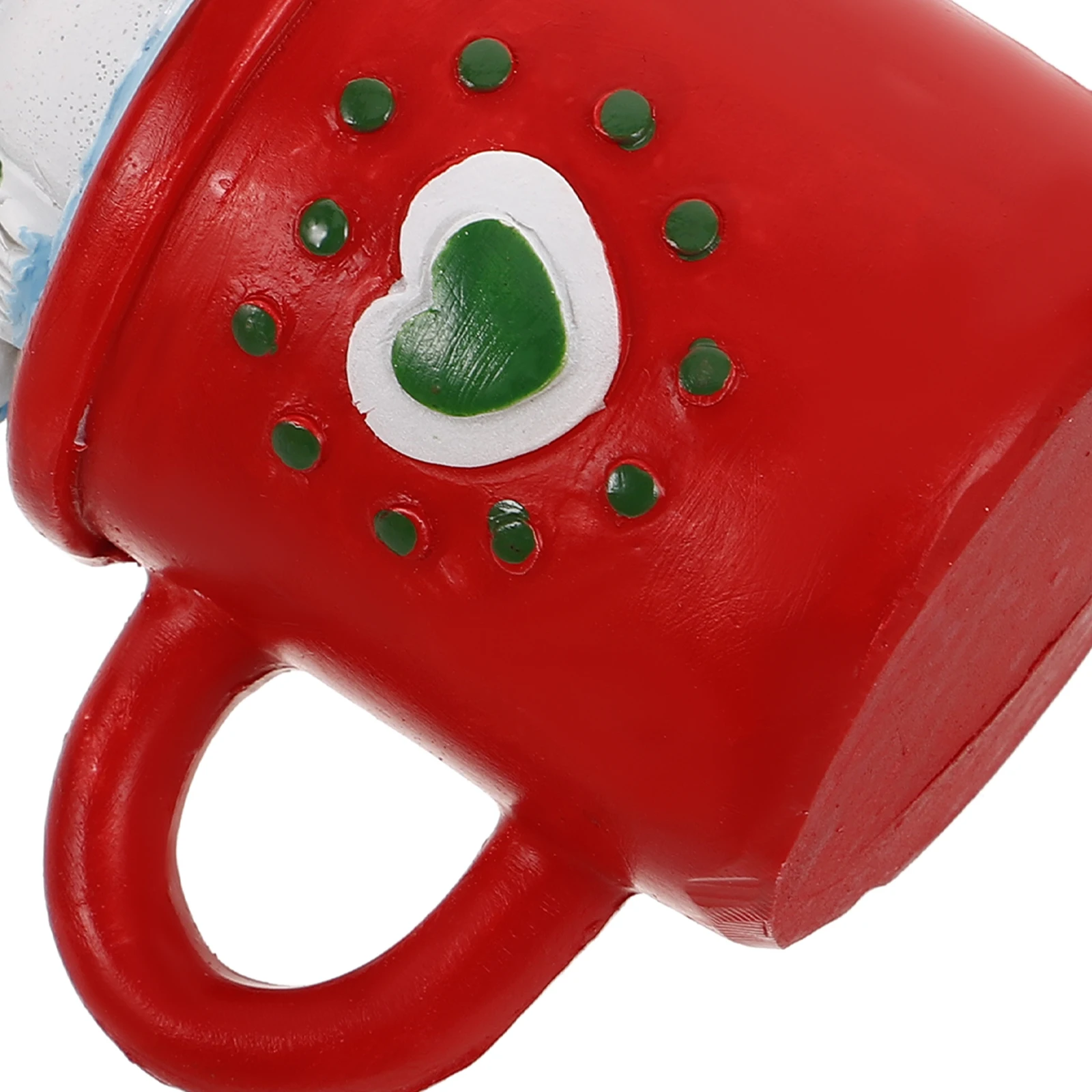 عيد الميلاد ثلج الحلي عطلة الديكور الراتنج احتفالي الشكل تزيين حساسة الجدول كعكة كأس توبر تمثال الطاولة