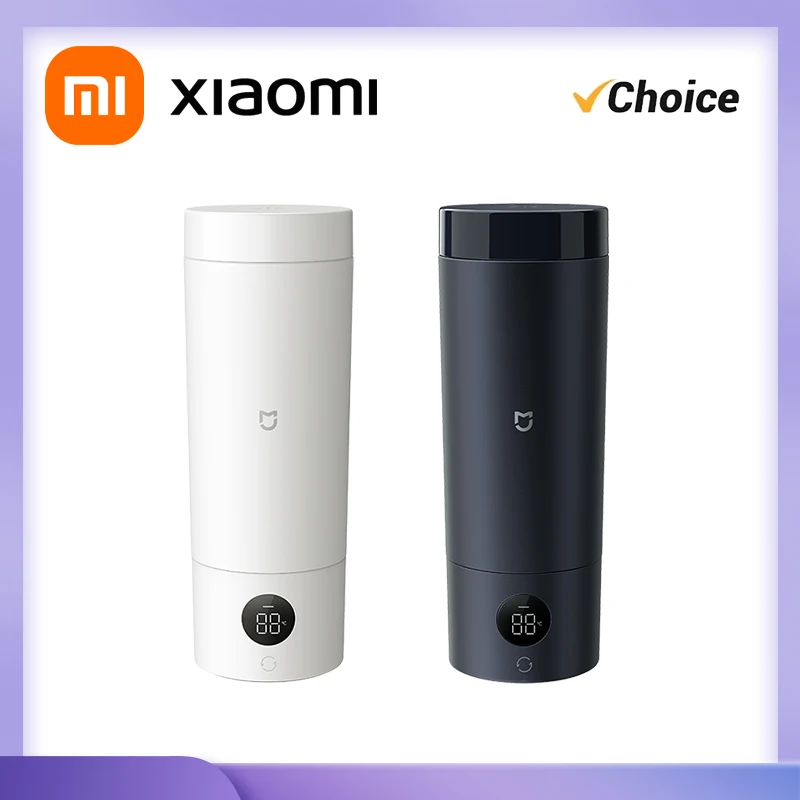 Xiaomi Mijia Smart Portable Electric Heating Cup 2 Thermal Thermos Kettle 316 Boiling Cup Kettle For Travel Temperature Settings