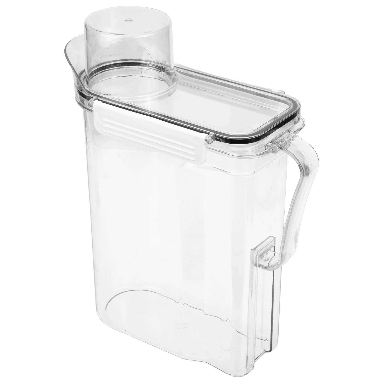 

Transparent Laundry Bucket Sub Container With Clear Scale Refillable Storage For Detergent Powder Liquid Large Capacity