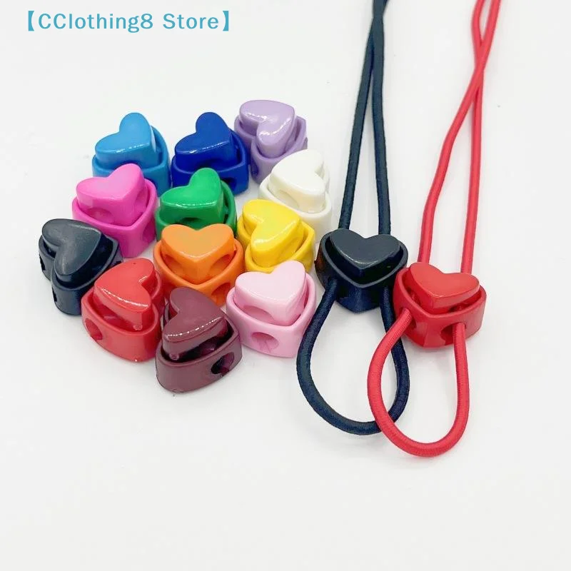 5Pcs/Set Colorful Knitting Needle Stoppers Heart-Shaped Double Hole Needle Tip Protector DIY Knitting Accessories【AliS8】