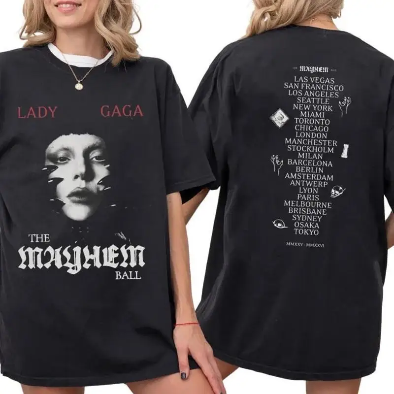 HOT NEW! Lady Gaga Graphic T-Shirt – Bold Rock Fan Tee Gift All Sizes