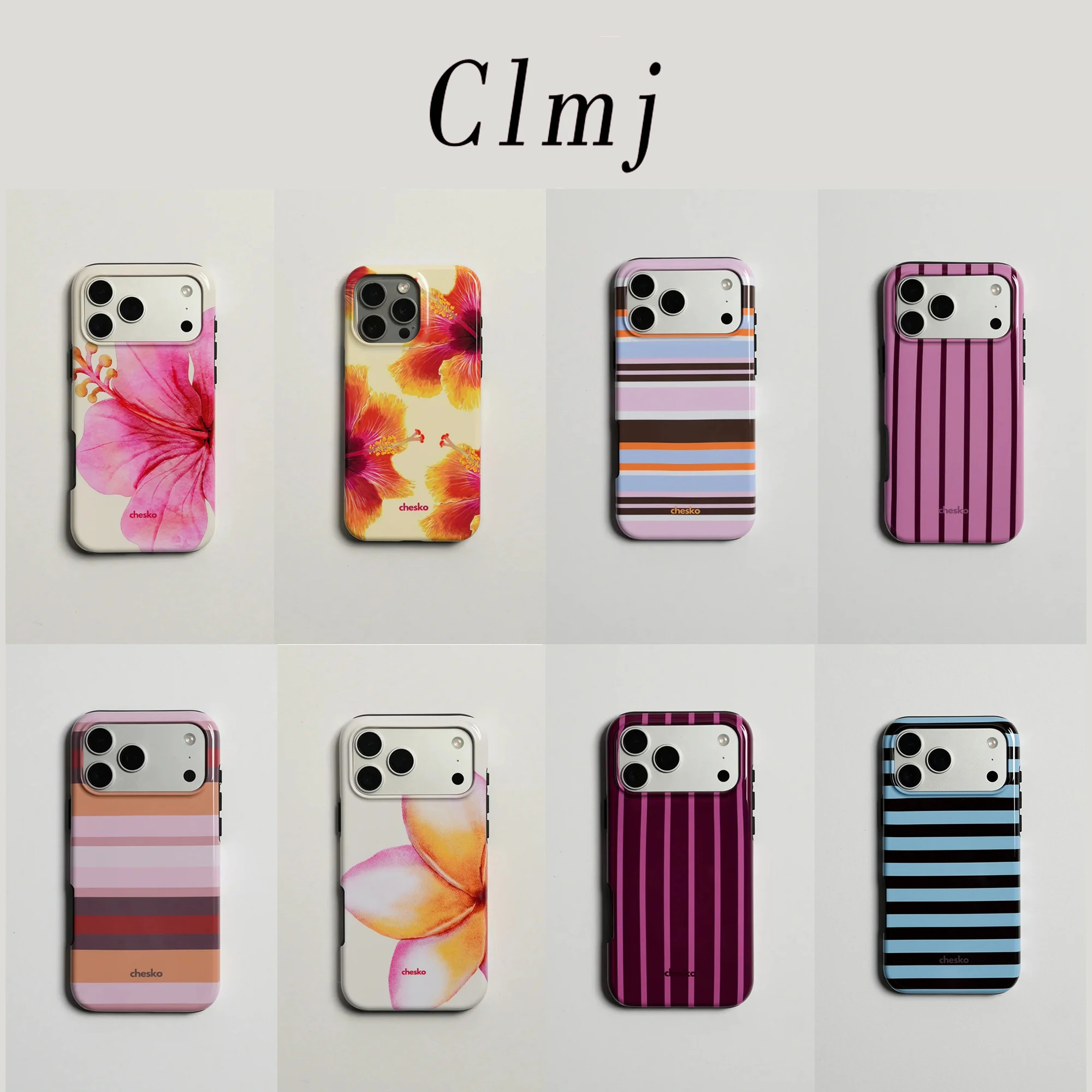 Capa de Celular Luxuosa Clmj MISS HIBISCUS para iPhone 17 16 15 14 13 12 11 Air ProMax X XS XR XSMax 7 8 Plus, Capa Rígida de PC com Película Brilhante