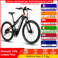 RANDRIDE YG90 mountain electric bike 1000W 17Ah hydraulic front fork 21gears EMTB full suspension adults EU Delivery