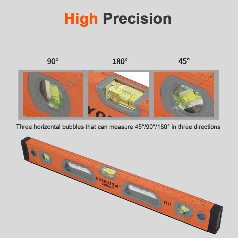 39.37inch/100cm Level Measuring Instruments Tools Building Alloy Aluminum Magnetic Spirit Level For Construction