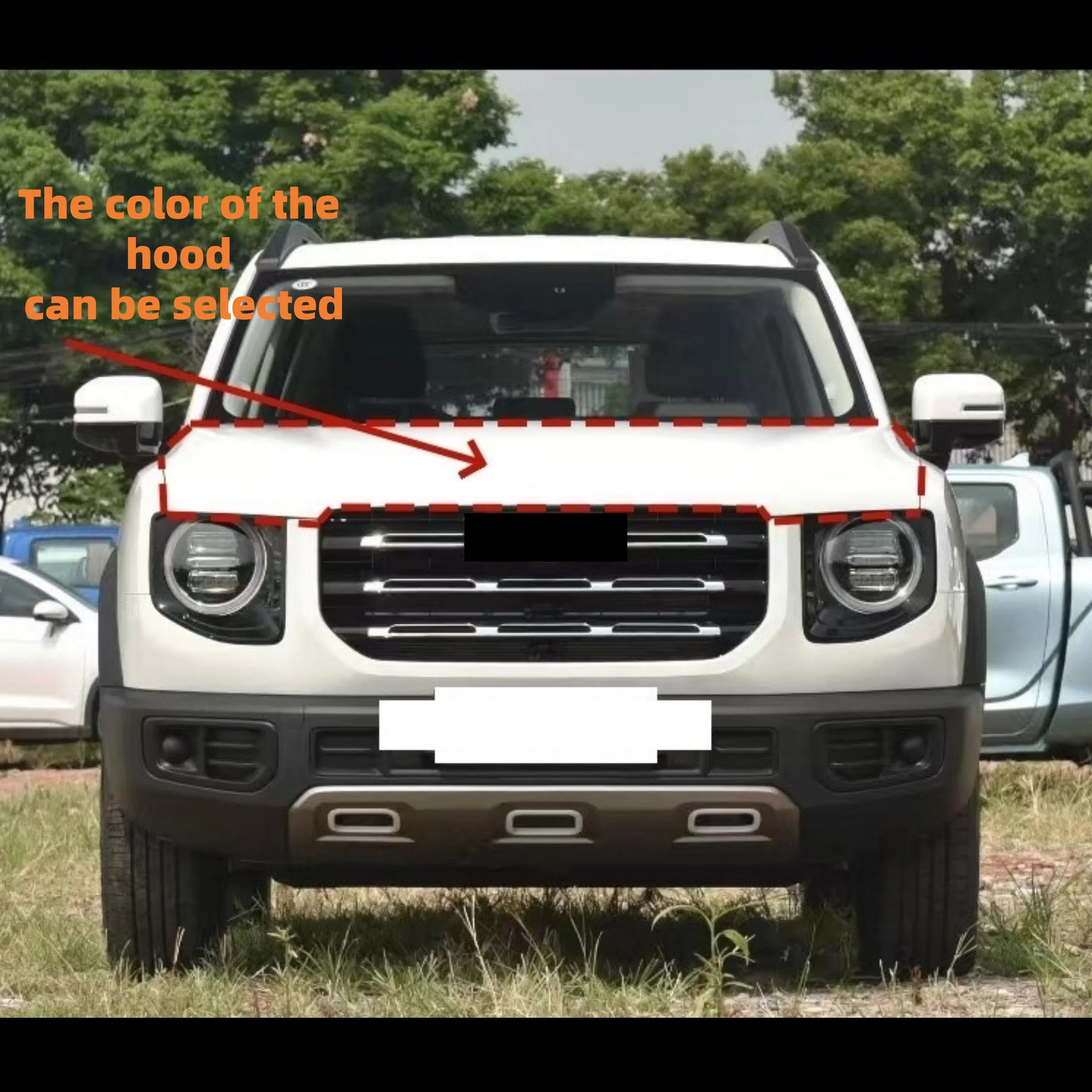 

Engine cover Assembly for GMW Great Wall Haval Dargo Stoving varnish Hood Engine Bonnet Body kit Car Accessories