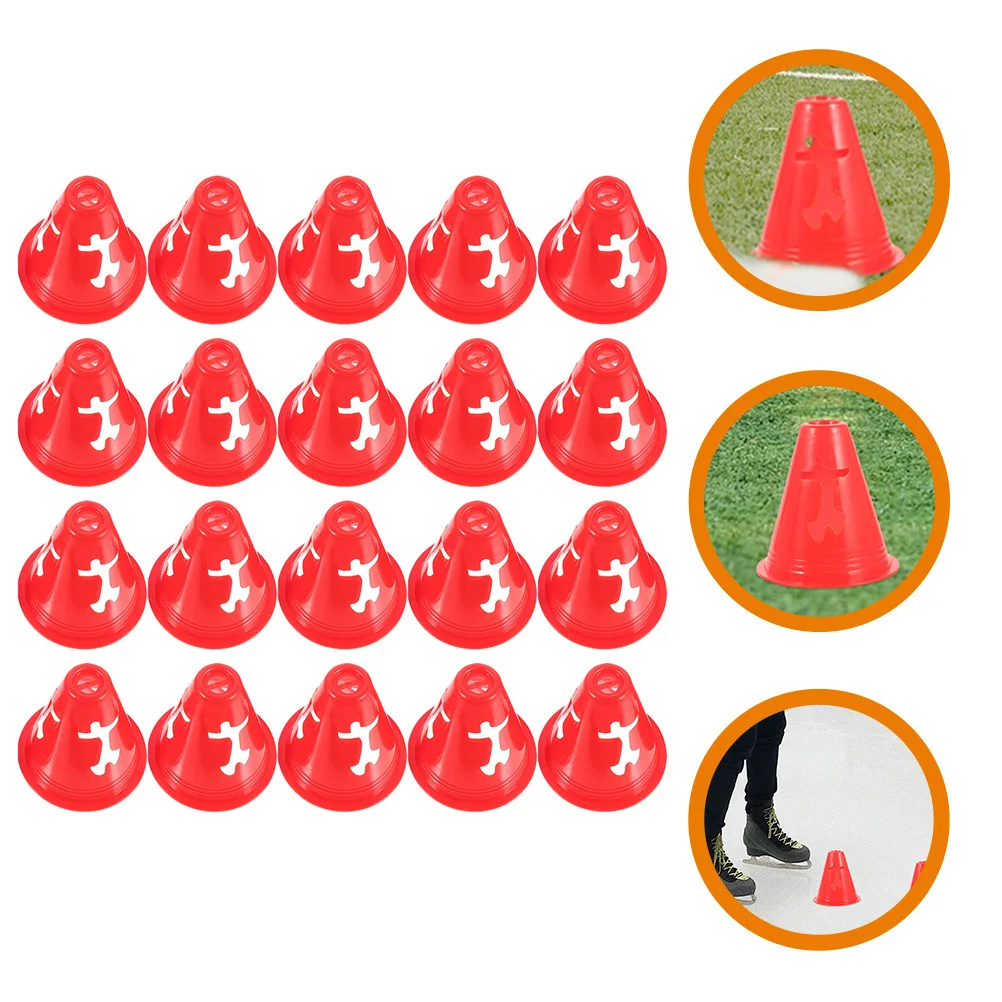 

20pcs Football Training Cones Soccer Practice Mini Colored Sports Markers For Agility Drills Outdoor Classroom Sports Team