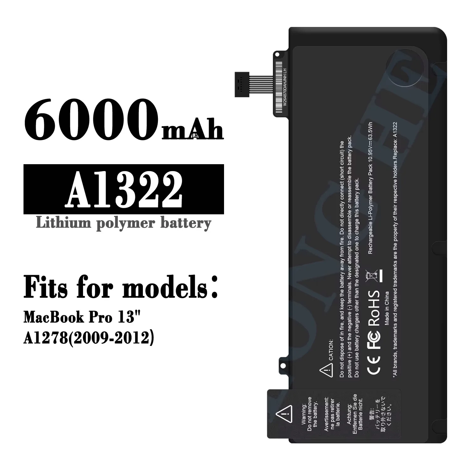 

Аккумулятор для ноутбука Macbook Pro 13 A1322/A1382/A1417/A1437/A1494/A1618, аккумулятор для ноутбуков