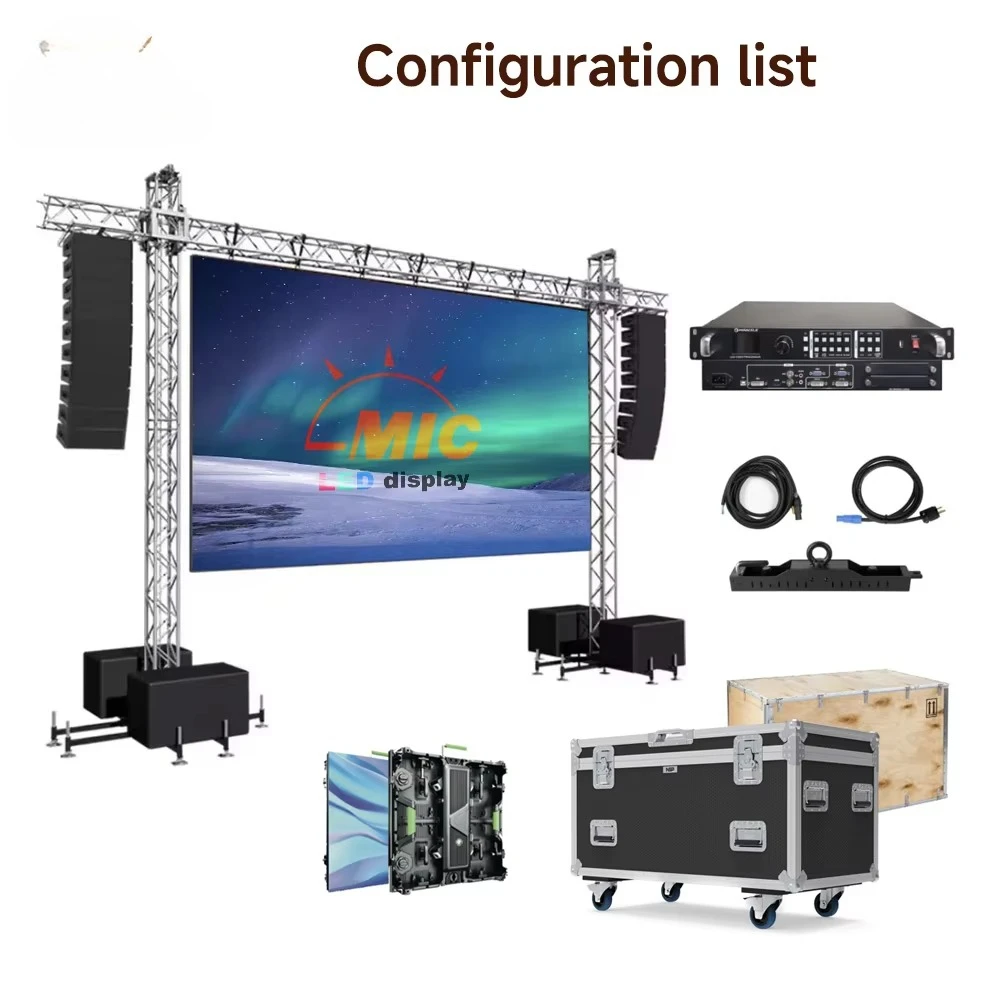 Outdoor High-brightness Commercial Advertising Screens Rental Die-cast Aluminum Cabinet LED Display