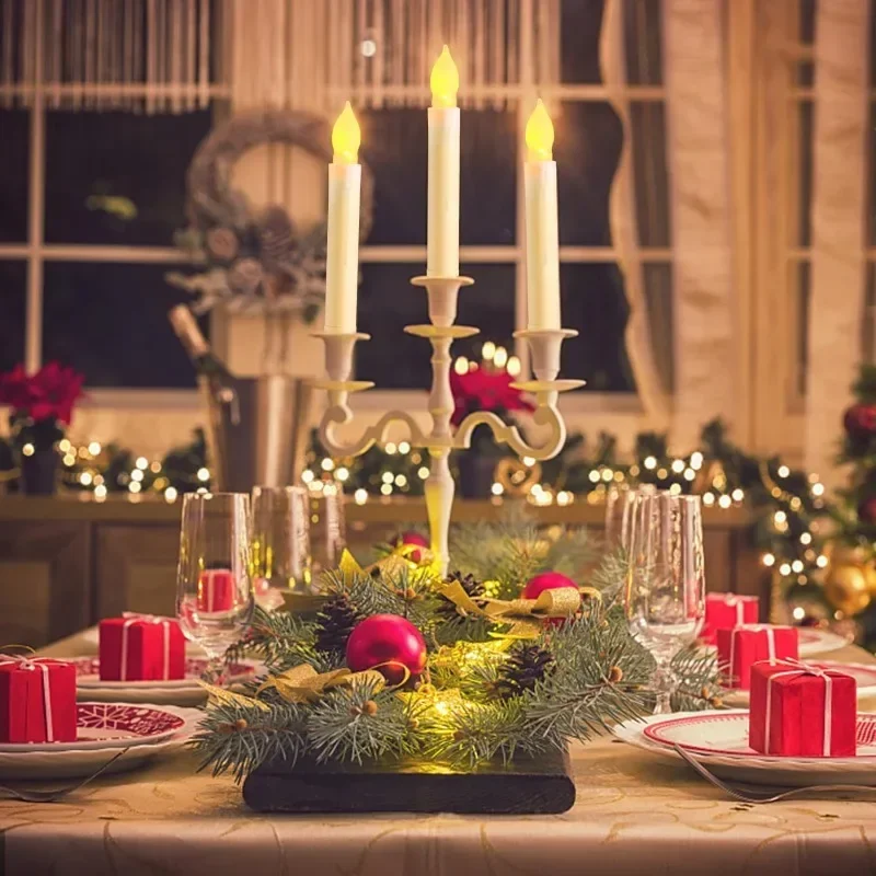 12/1 stücke LED Flammenlose Kerzen Licht Lange Batterie Betrieben Elektronische Kerze Licht Hochzeit Party Valentinstag Geburtstag Dekor