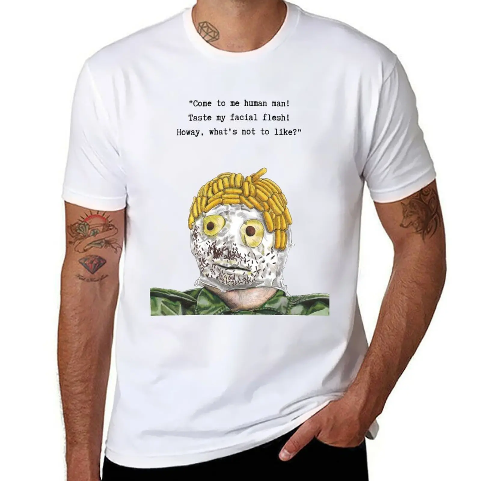 

Bob Mortimer, Taskmaster, Come to me human man! T-Shirt t shirts cotton 100% g man t shirts for men T-Shirt