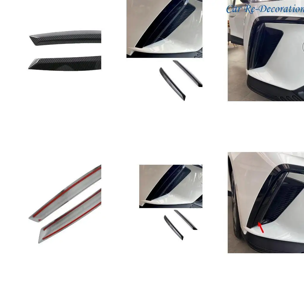 

R58D Car Bumper Panel Lamp Frame Strip Protector Front Fog Light Trim Sticker Cover Exterior Accessories for MG4 EV2022-2024