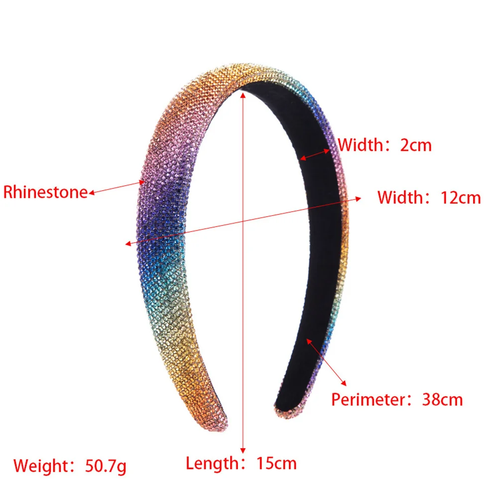 Wide sparkling Crystal Headbands For Women Girls Headwear Fashion Luxury Hairbands Female Hair bands Head Hoop Hair Accessories