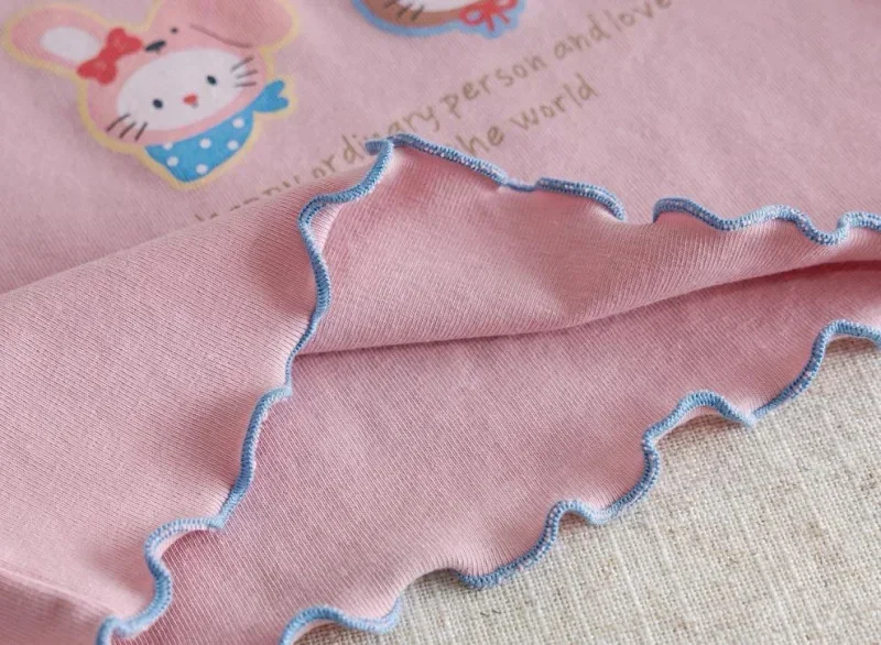 Frühling Herbst Neue Mädchen 100% Baumwolle Langarm T-Shirt Rüschen Rundhals Lässig Vielseitig Baby Kinder Rüschenrand Weiche Baumwoll-Oberteile – Detail 6