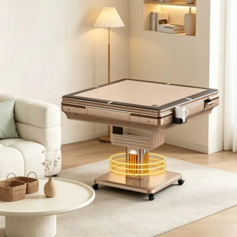 2026 New Folding Automatic Mahjong Machine, Silent 4-Player Electric Mahjong Table, Multifunction Mahjong Table