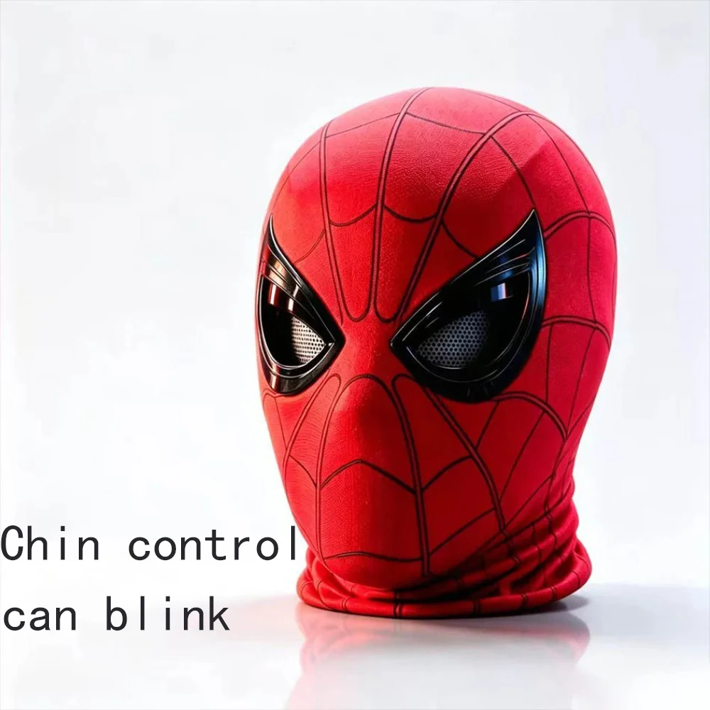 New In Stock Spider-Man Headgear With Movable Eyes Cool Cosplay Accessory Amazing Mask Gift For Festivals Party Display view 3