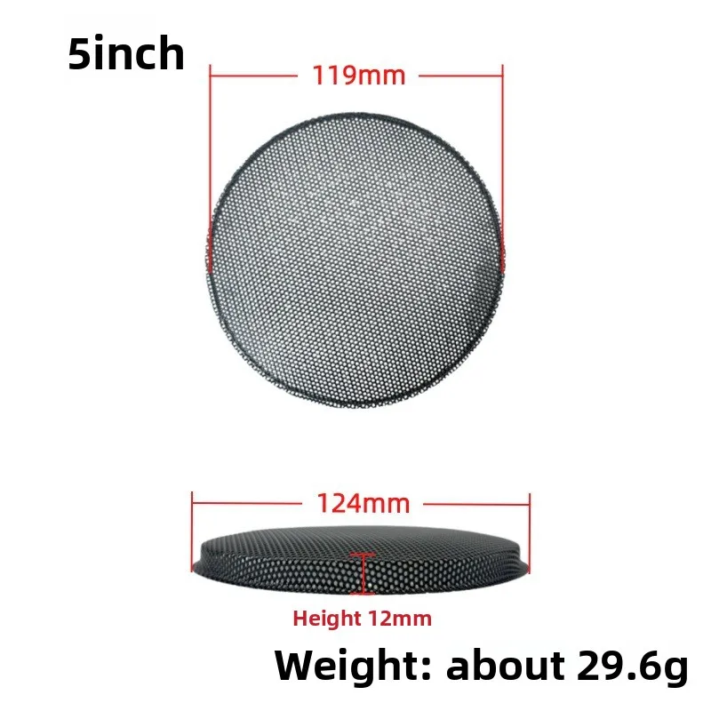 MW Audio, 2 stuks, zwarte luidsprekerroosters van ijzer, 1,5"-10", stofdichte beschermhoes voor audioapparatuur.