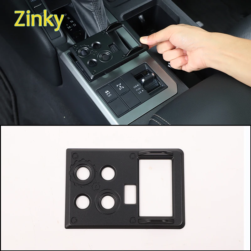 

Aluminum Alloy Car Differential Lock Button Anti-Misoperation Panel Cover Trim Fit for Toyota Land Cruiser Prado 250 LC250 2024+