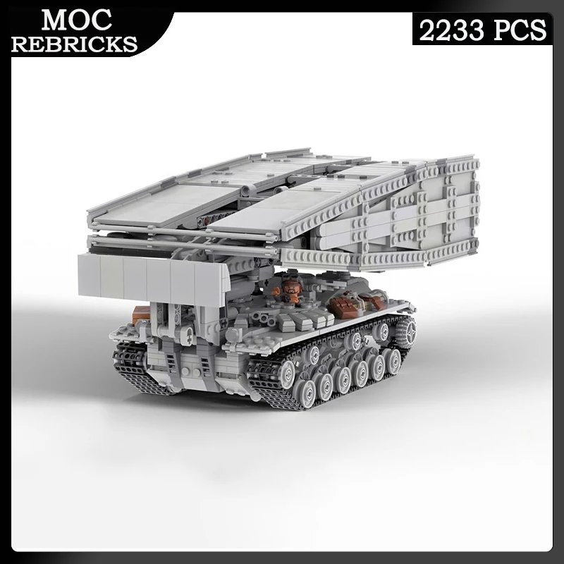 

City US M60A1 AVLB - Armored Vehicle-Launched Bridge Personnel Carrier MOC Building Block Toys Brick Children Kid's Gifts