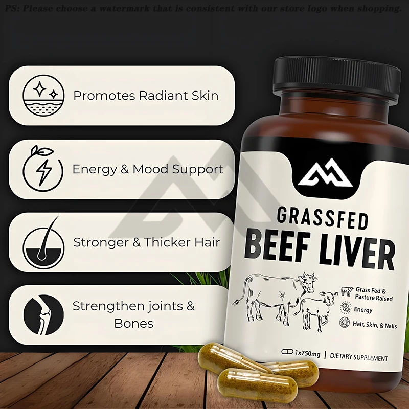 Grass fed Beef Liver Capsules | Exquisite Liver Supplements | Freeze dried Liver Pills 3000 milligrams | 60 capsules