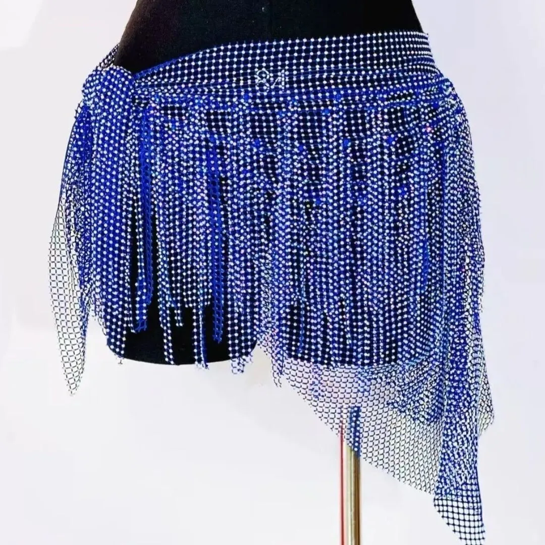Echarpe-triangulaire-pour-le-ventre-et-les-hanches-pompon-multicouche-chaine-de-taille-en-diamant-chaud-costume-de-spectacle-polyvalent-pour-groupe-de-danse-nouvelle-collection