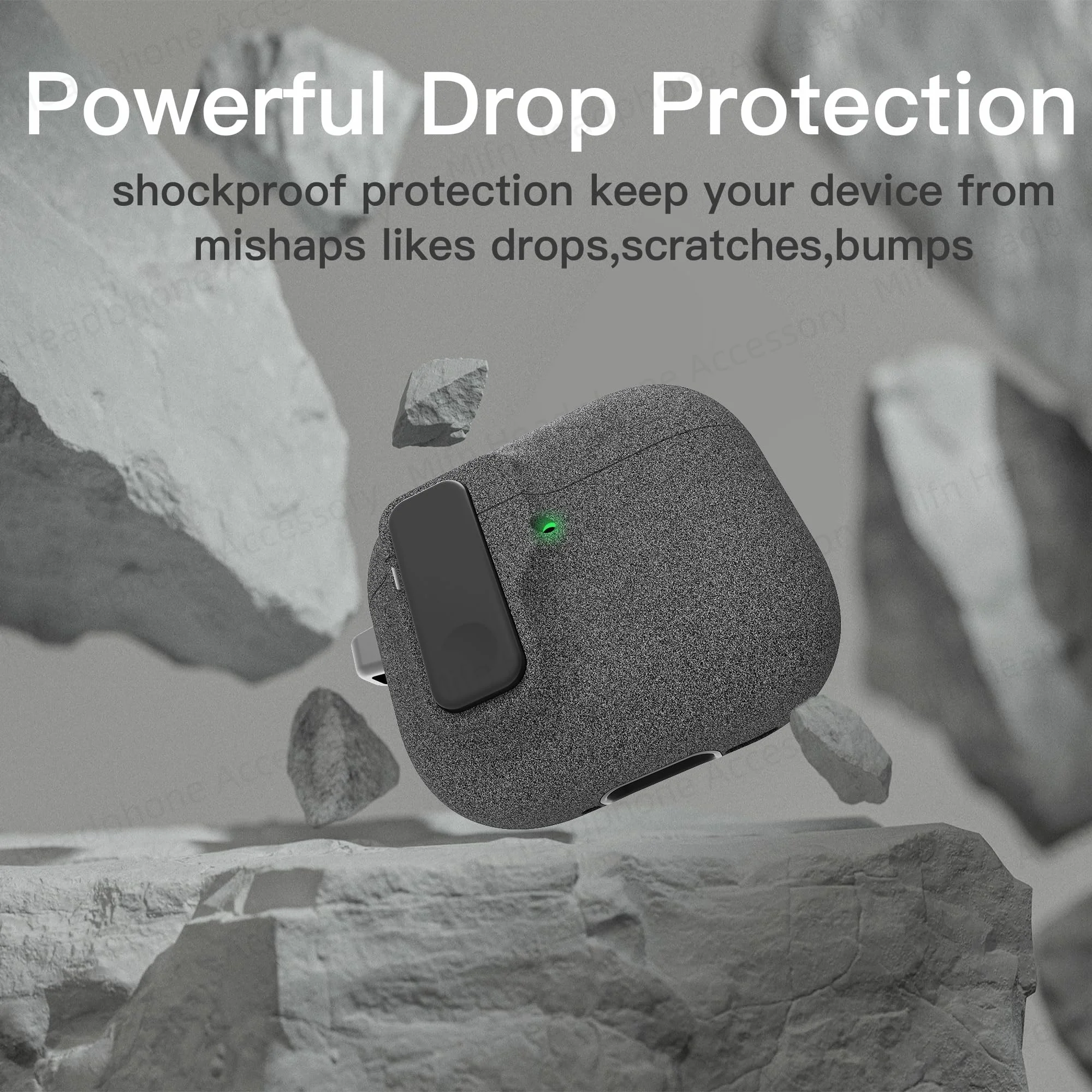 2024 Nuevo protector duro para AirPods 4 con cerradura de tapa magnética Funda híbrida Cubierta de protección de lujo para Apple AirPods 4 (USB C)