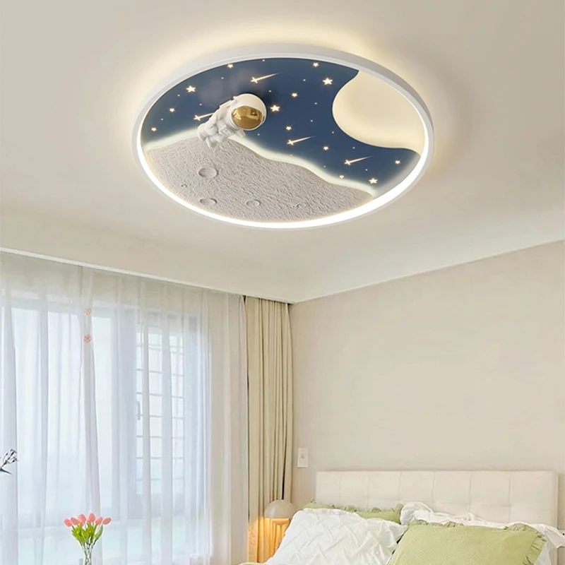 Imagem -03 - Desenhos Animados Led Teto Lâmpada para o Quarto das Crianças Quarto Vivendo Jantar Corredor Decoração de Casa Lustre Iluminação Luminária Brilho