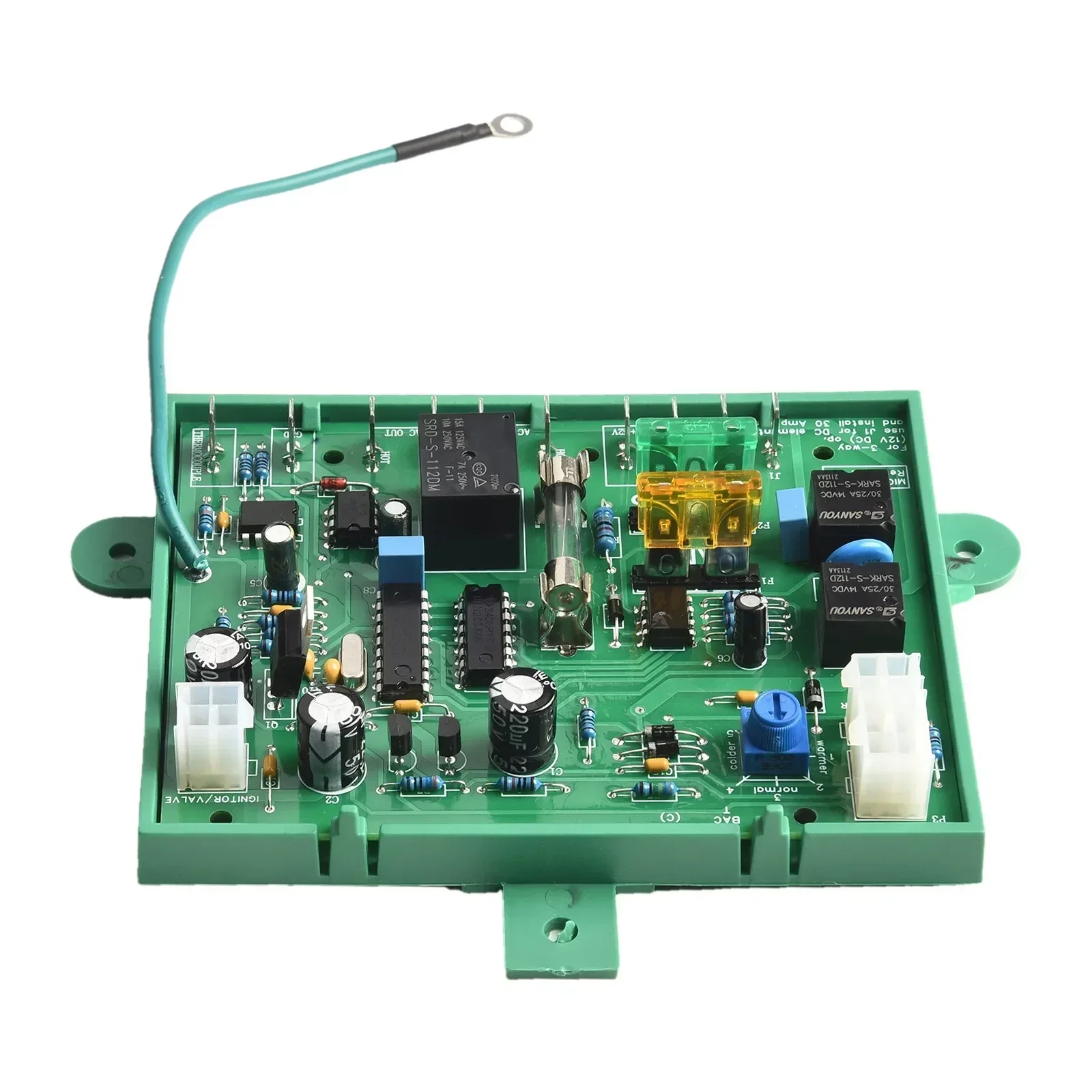 Refrigerator Dinosaur Board RV Refrigerator Control Board Fuse Protection Temperature Adjustment Knob 120V AC Circuit