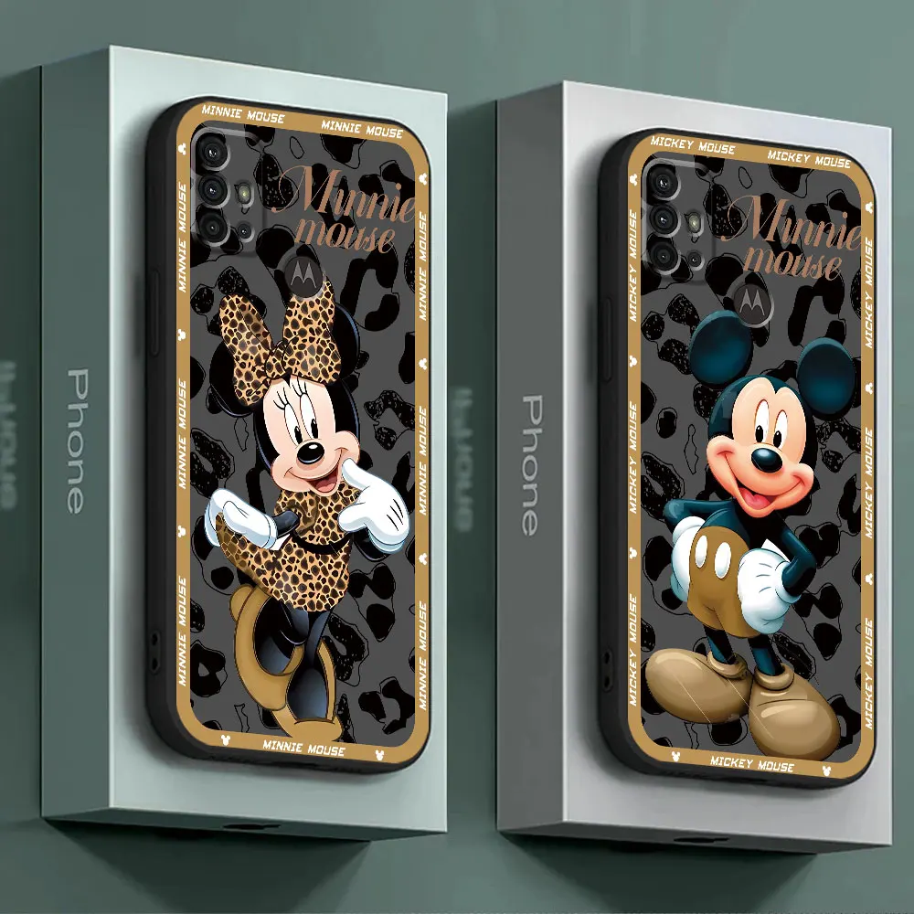 Cover Case for Motorola Moto Edge 20 Lite G30 G31 G60s G51 G50 G71 5G G52 Edge 40 30 Neo G22 G72 G53 G32 Disney Mickey Minnie