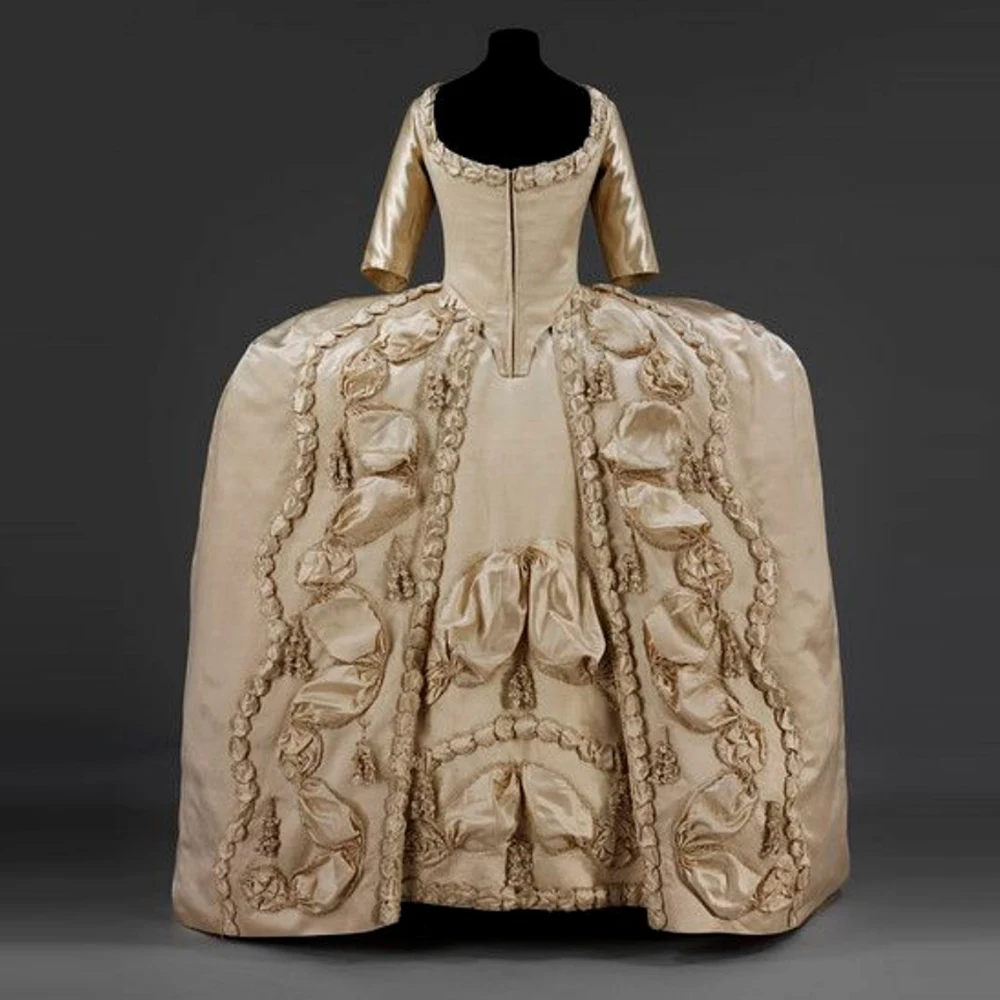 

1770s Robe A La Francaise Queen Marie Antoinette Rococo Ball Gown Victorian Royal Princess Baroque Dress Wedding Party Costume
