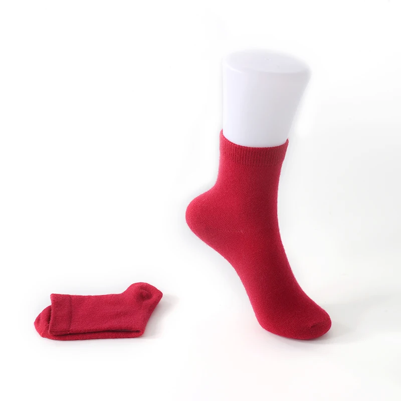 5 paia di calzini invernali in lana 100% per uomo e donna, calzini corti in lana calda a metà polpaccio lavorati a maglia