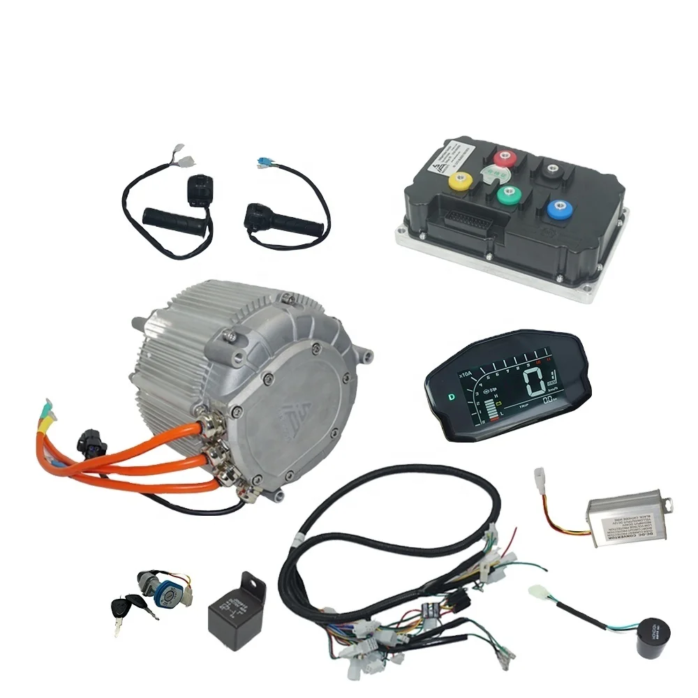 

Мощный комплект двигателя постоянного тока SIA155-64, 29 кВт, пиковый PMSM-двигатель-шпилька с контроллером энкодера ND96850B для электромотоцикла высокой мощности