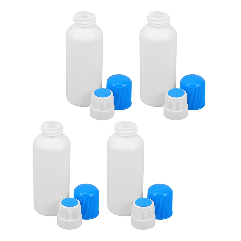 

4Pcs 100ml Liniment Bottle Sponge Applicator Empty Dauber Bottles Travel Cleaning Squeeze Refillable Plastic