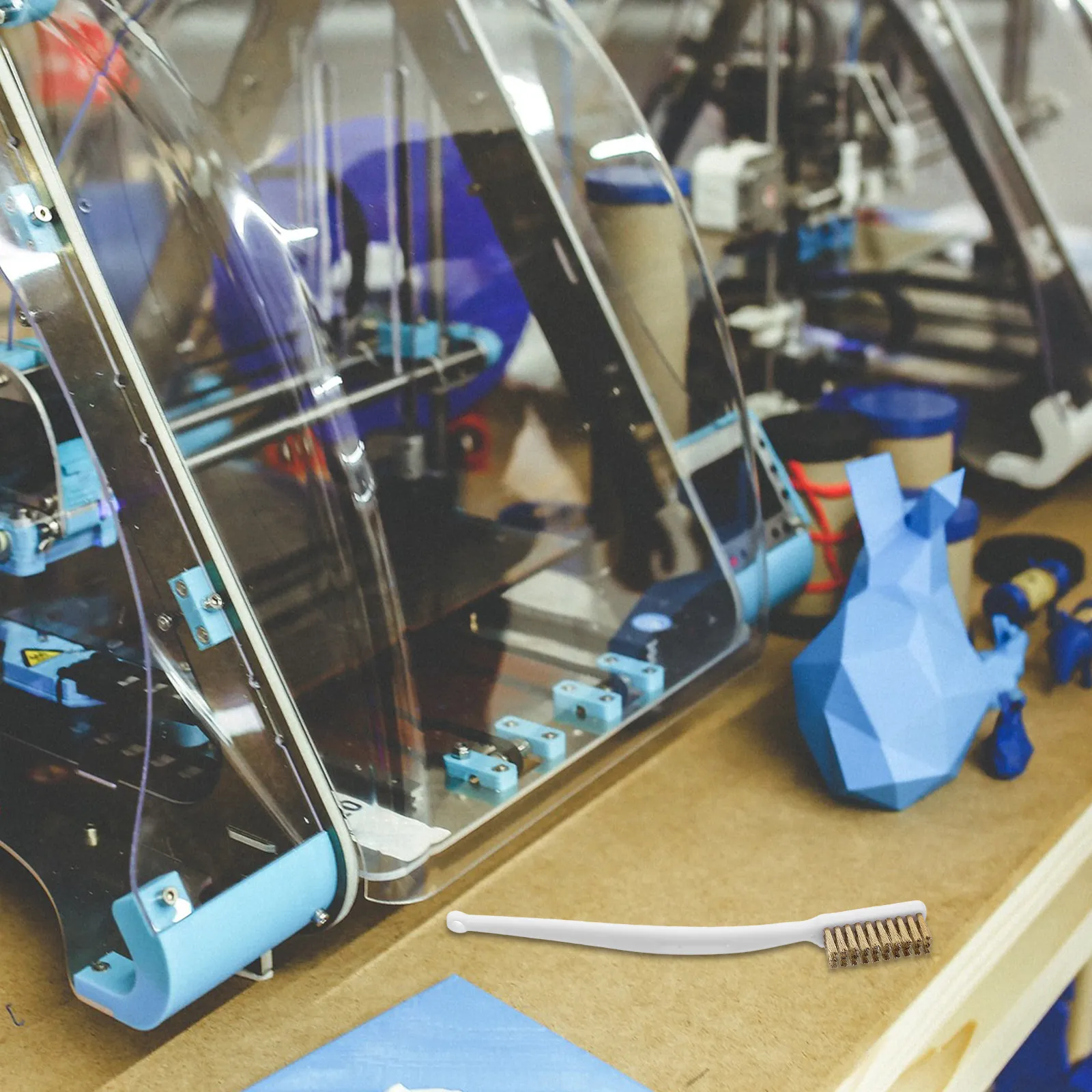 

Набор из 6 мини-щеток из латуни с изогнутой ручкой для чистки сопел, горячих концов 3D-принтеров, сварочных швов, удаления царапин с металлических поверхностей