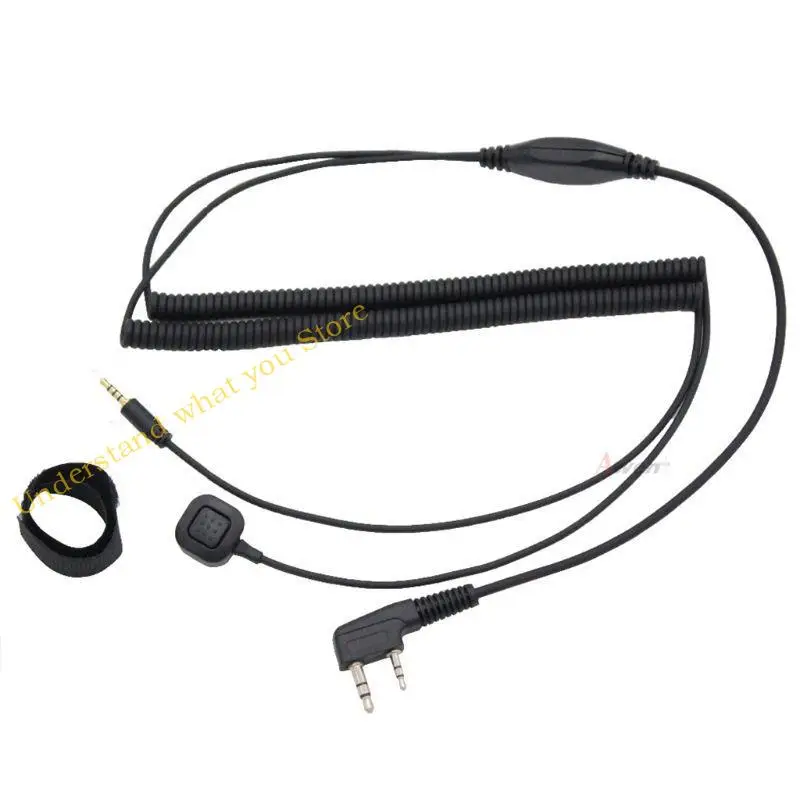 

J60A гарнитура микрофонная штекерная заглушка Bluetooth-совместимая гарнитура шлема специальная кабель разъема для UV-5R UV-82
