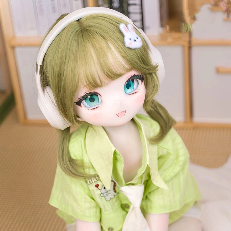 Nini Anime Garden - فتاة ذيل حصان مزدوج 85 سم يمكن ارتداء صديقتها اليابانية الطازجة/جسم متحرك للعمل الرقمي/