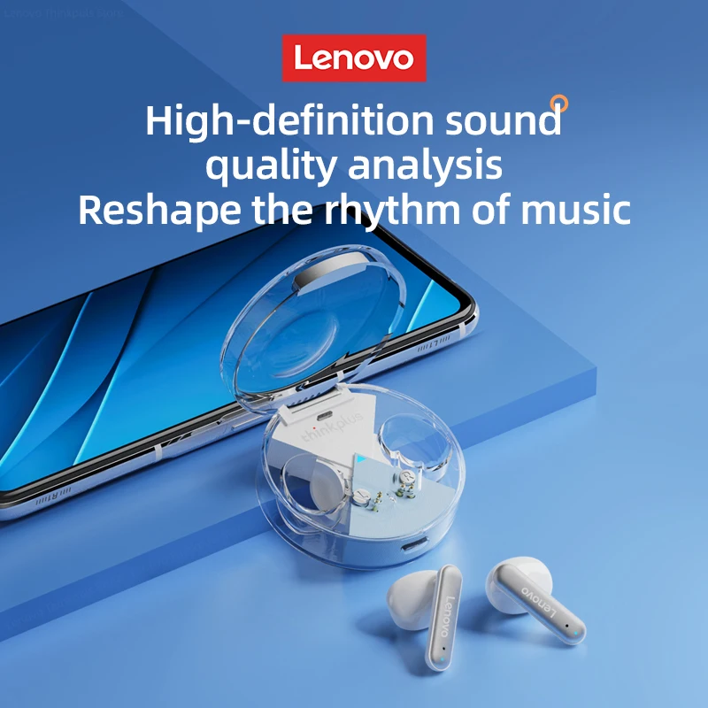Wahl Lenovo LP10 TWS Drahtlose Bluetooth 5.2 Kopfhörer Dual Stereo Rauschunterdrückung Lange Standby Headset Bass Touch Control NEU