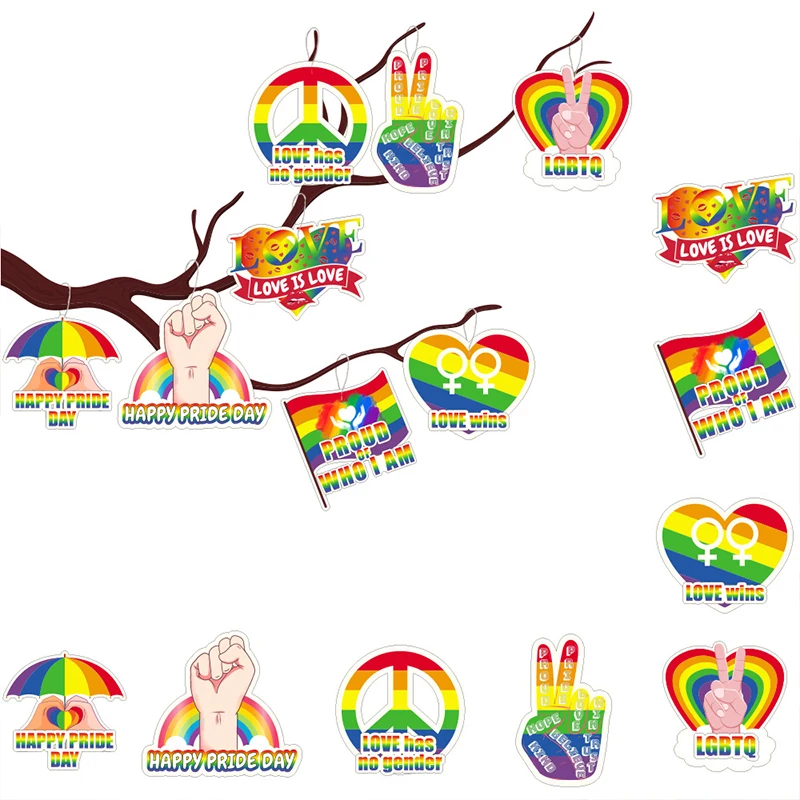 

40/80PCS Rainbow Gift Tags Tags for Gift Wrapping Decoration Birthday Label Card Love Gift Pendants