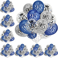 15pcs Birthday Inflatable Confetti Number Balloons 18 21 30 40 50 60 70 Year Party Decoration Adult Digit Helium Birthday Balons