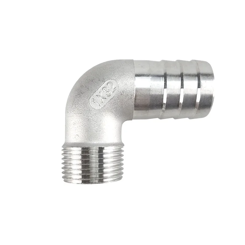 304 stainless steel outer wire bend hose joint/90 degree outer wire bend hose1/4 1/2 (6 8 10 12 15 20mm)